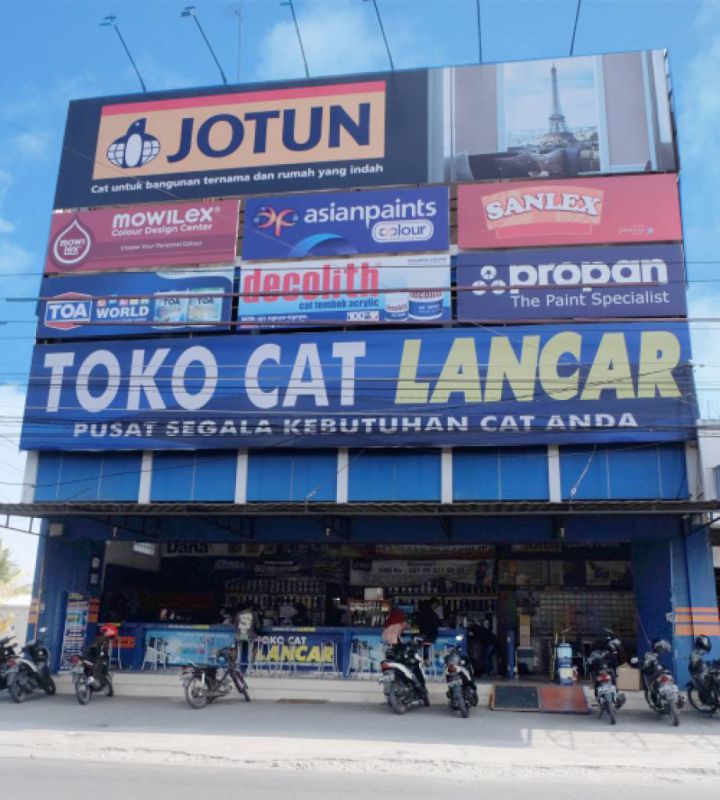 Lokasi Toko Cat  Lancar